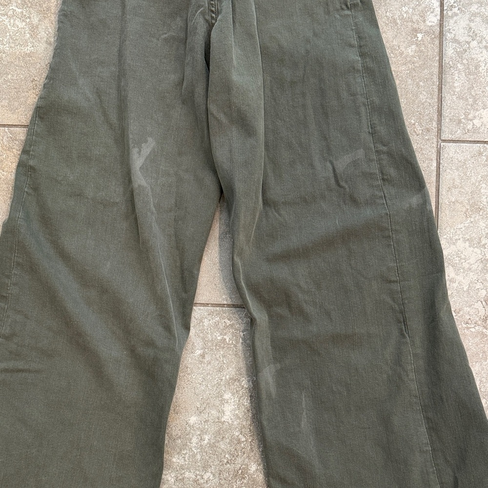WE THE FREE Olive Green Utility Wide Leg Pants Sz 27 - Picture 5 of 5